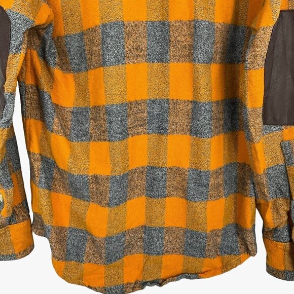 Maroon Bells Mens Campfire Shirt Size S Aspen Gold Check Long Sleeve Outdoor - Picture 8 of 12